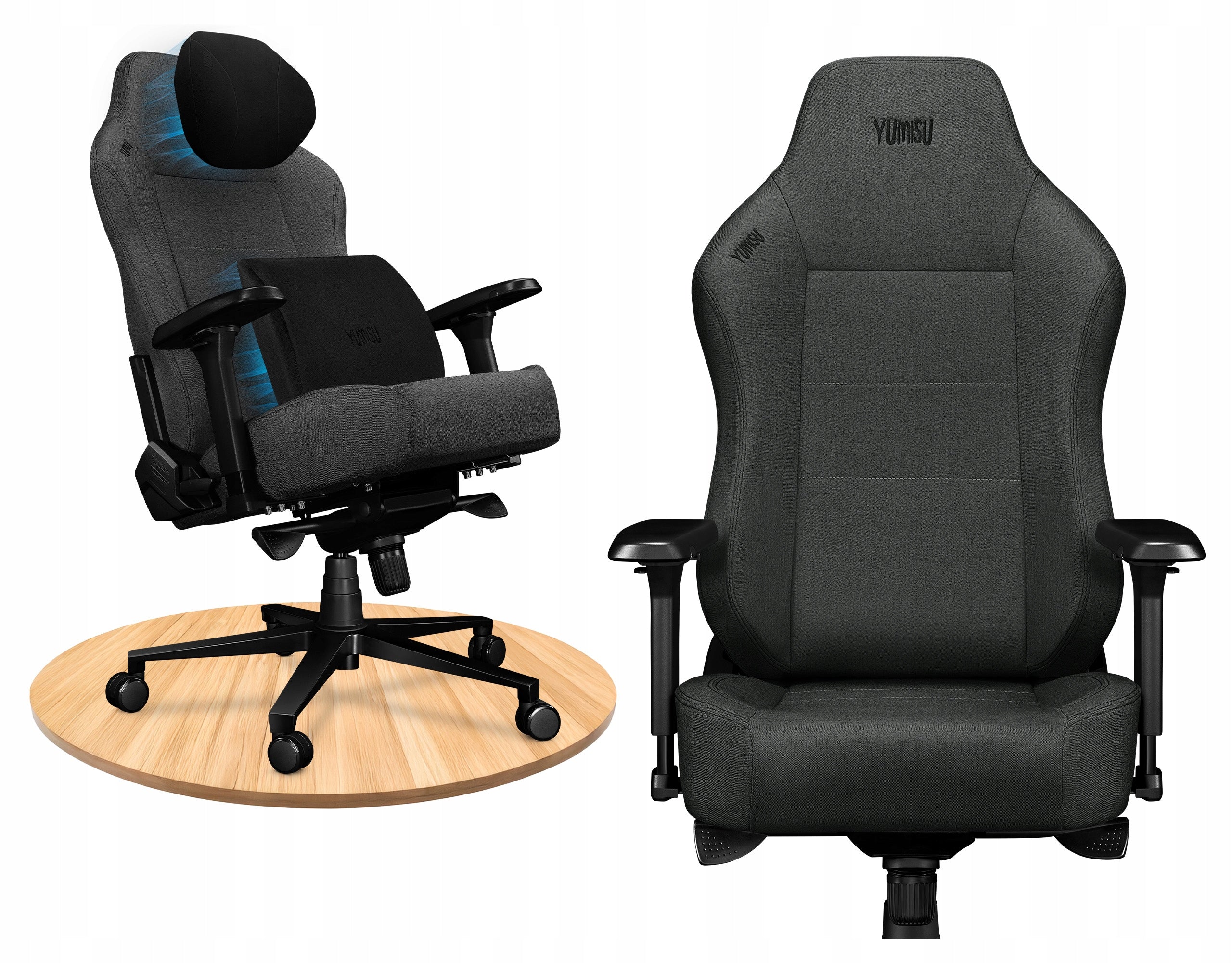Office Chair Swivel Ergonomic PREMIUM 2054 Magnetic Grey Material