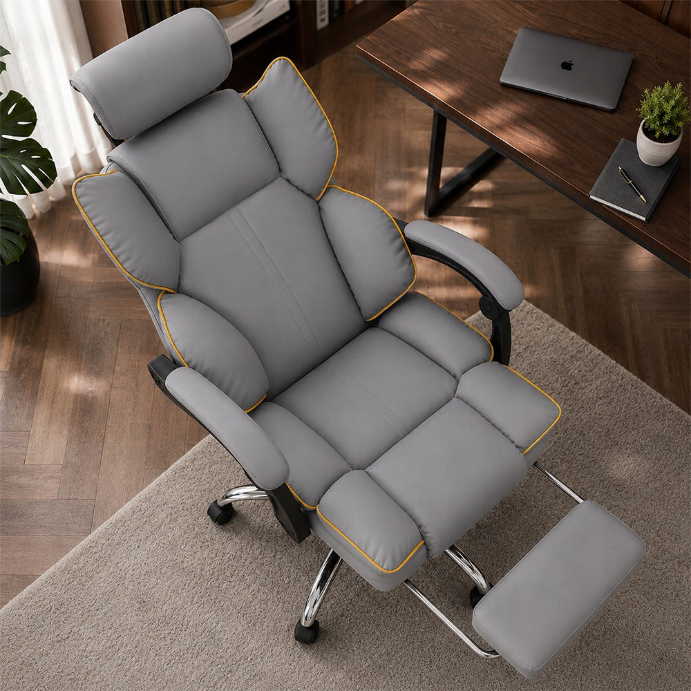 Office Chair Swivel Ergonomic with Footrest COMO Grey RELAXING Manufacturer code COMO GREY