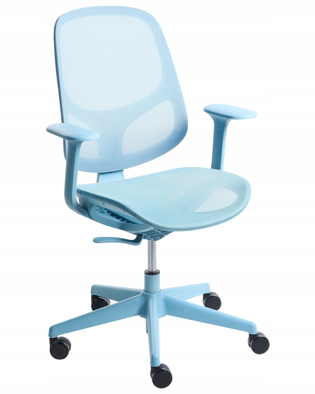 Office Chair Swivel Mesh Adjustable Height Blue