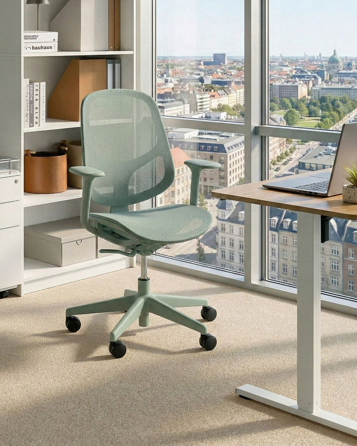Office Chair Swivel Mesh Adjustable Mint Height Packaging status original