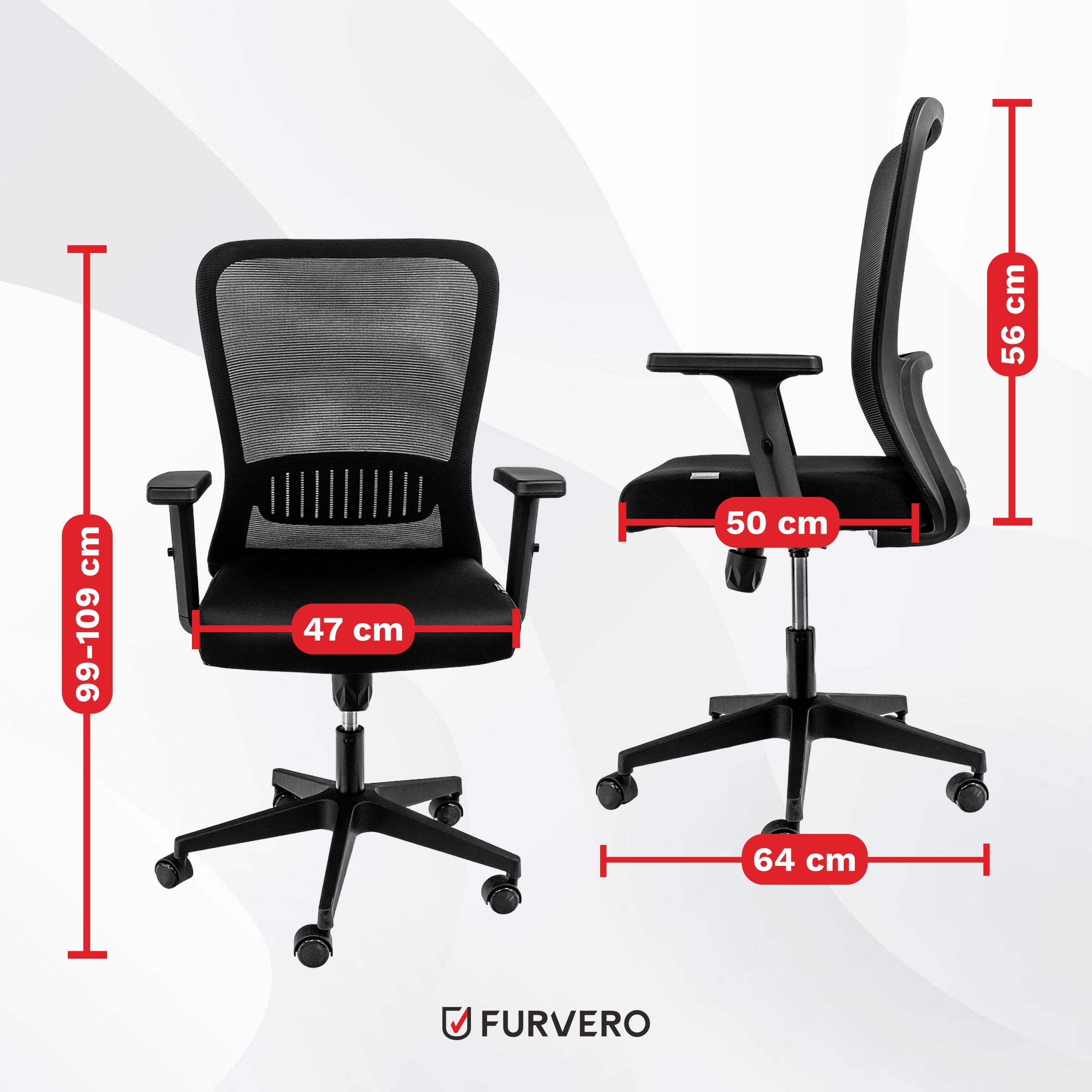 Office Chair Swivel Office Chair FURVERO Ergonomic Standard Comfortable Manufacturer code MTP006681