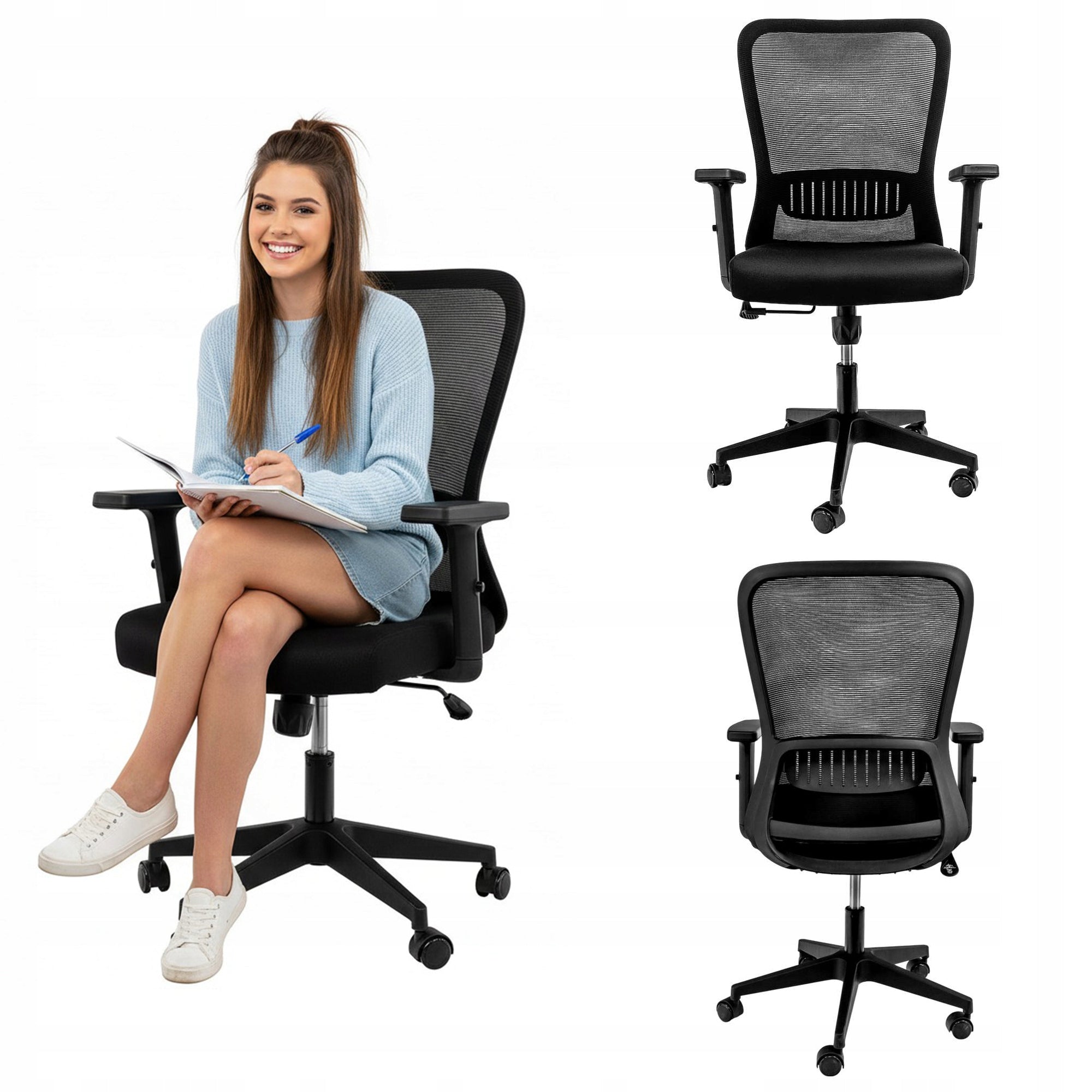 Office Chair Swivel Office Chair FURVERO Ergonomic Standard Comfortable