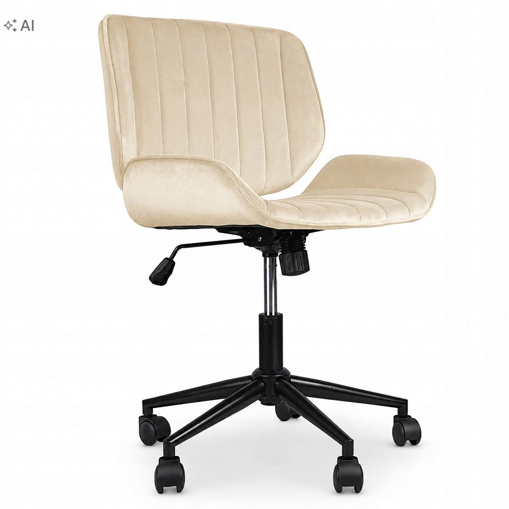 Office Chair Swivel Velour Adjustable For Desk TORES Beige COMFORTABLE Manufacturer code TORES BEIGE