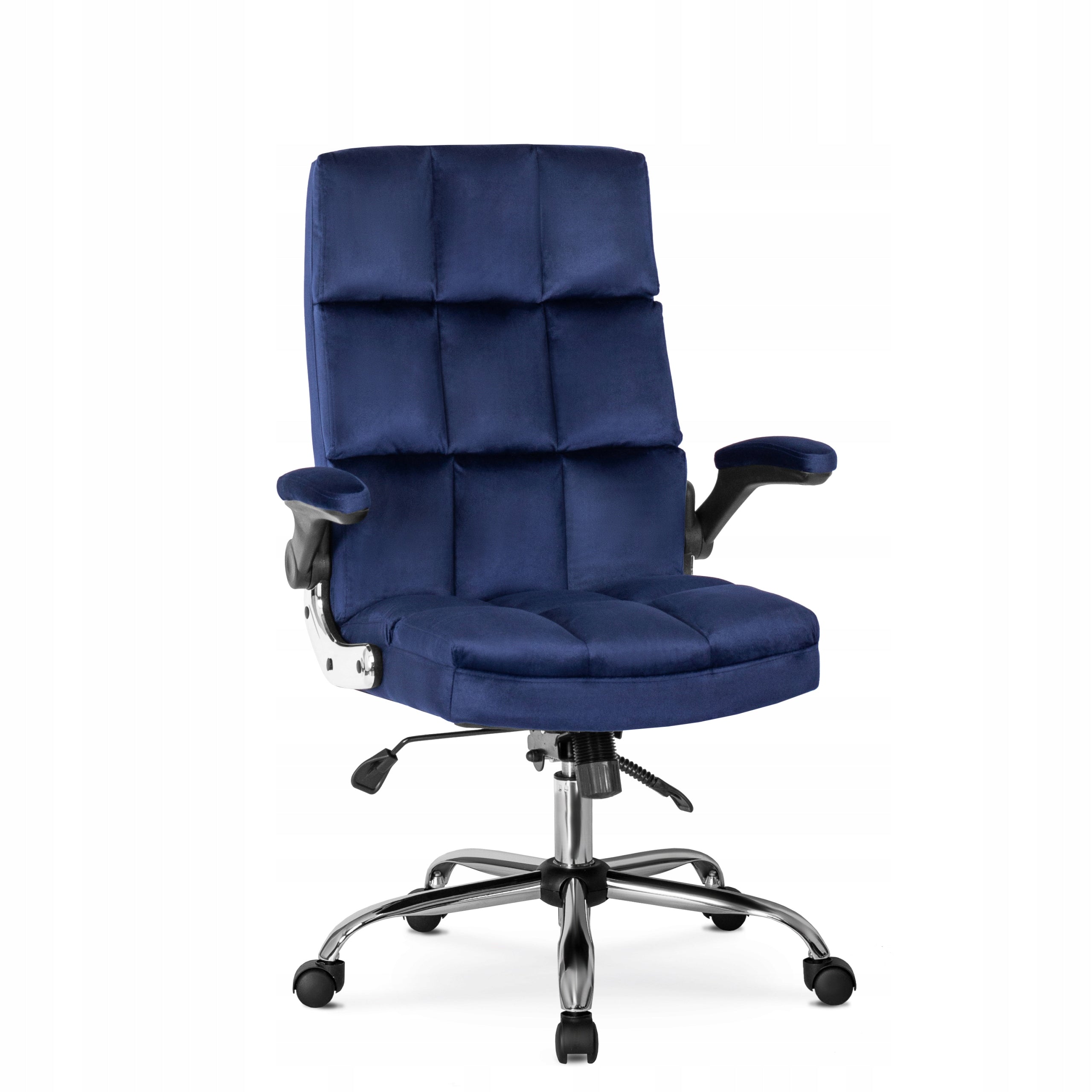 Office Chair Swivel Velour Desk Chair Navy Blue LONDON Manufacturer code Fotel Biurowy Krzesło Do Biurka
