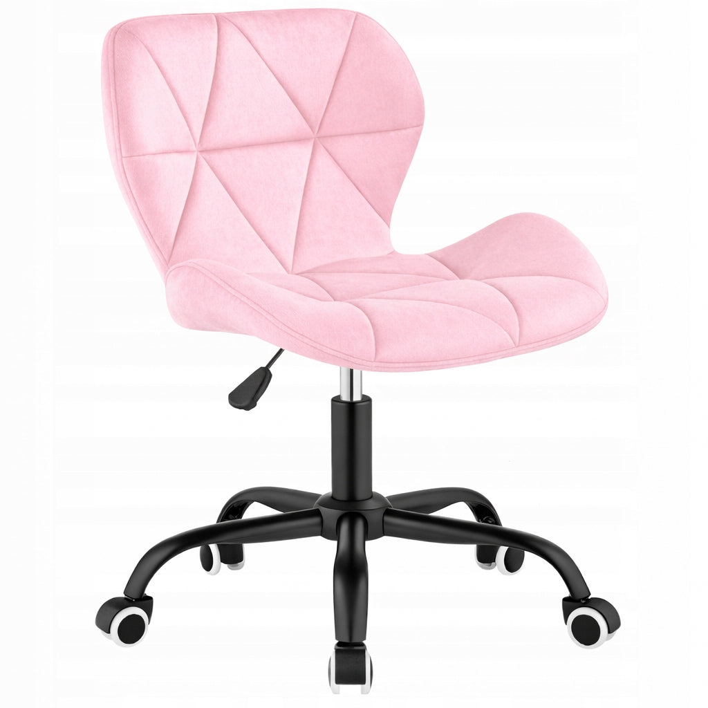 Office Chair Swivel Velour Pink Desk Chair Dressing Table Cabinet Packaging status original