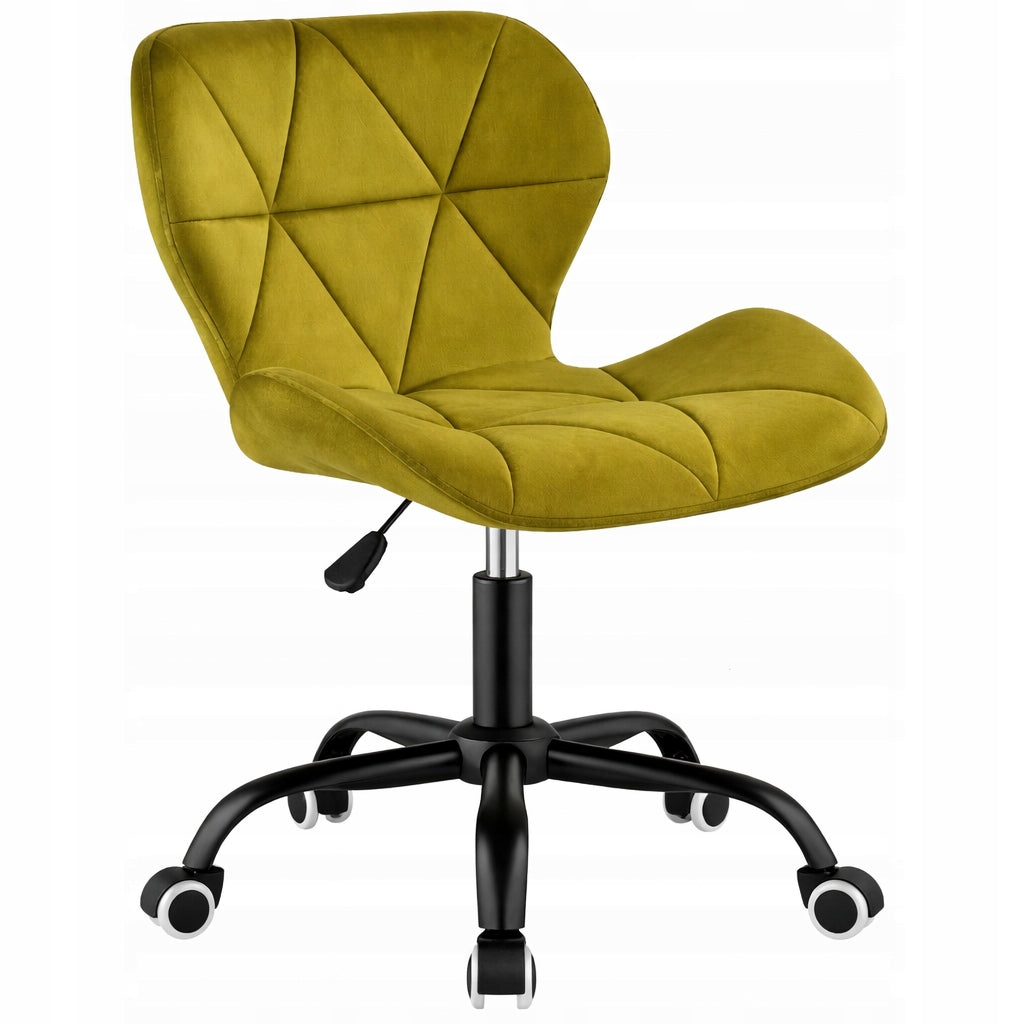 Office Chair Swivel Velour Yellow Desk Chair Dressing Table Cabinet Packaging status original