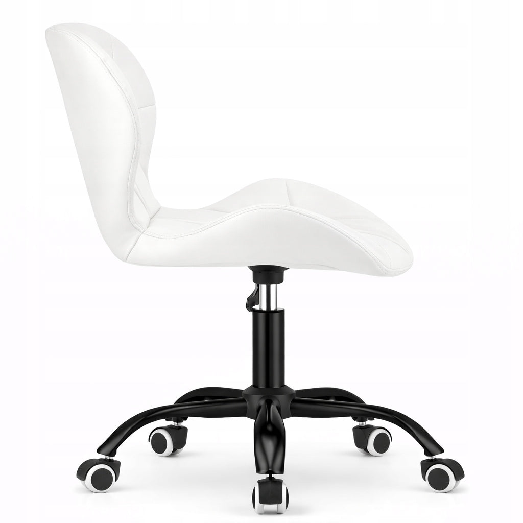 Office Chair Swivel White Eco Leather Desk Chair Dressing Table Cabinet Medical device no