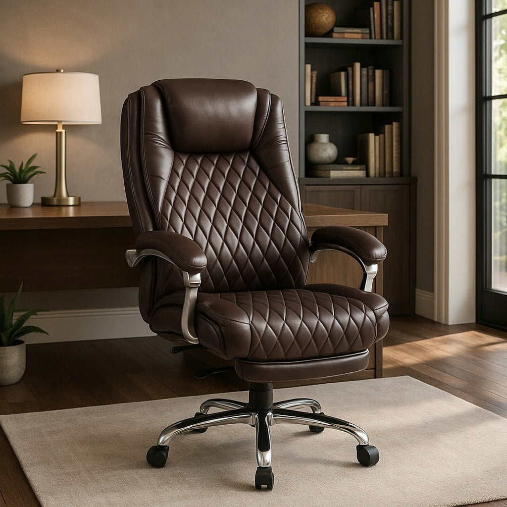 Office Chair Swivel With Massage Computer Desk Chair Bronze GIORGIO Medical device no