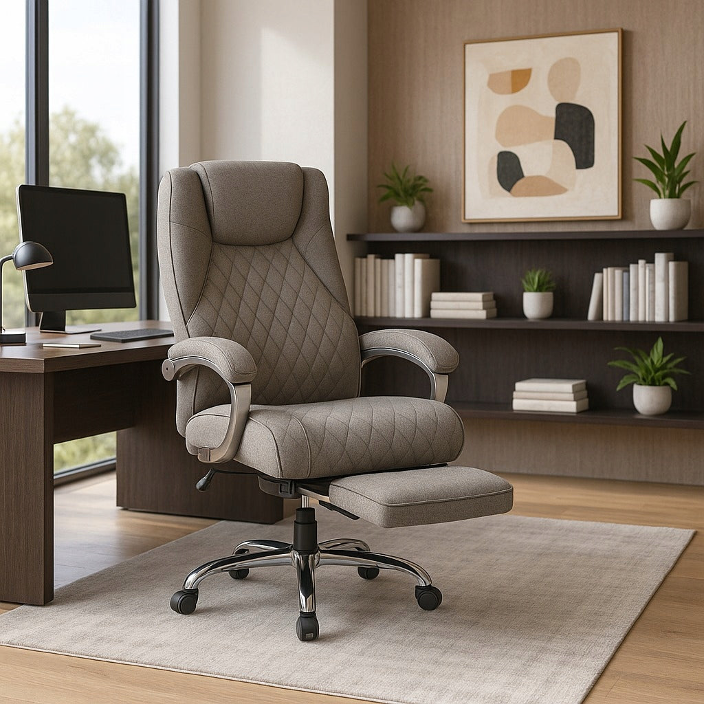 Office Chair Swivel With Massage Computer Desk Chair Grey GIORGIO Packaging status original