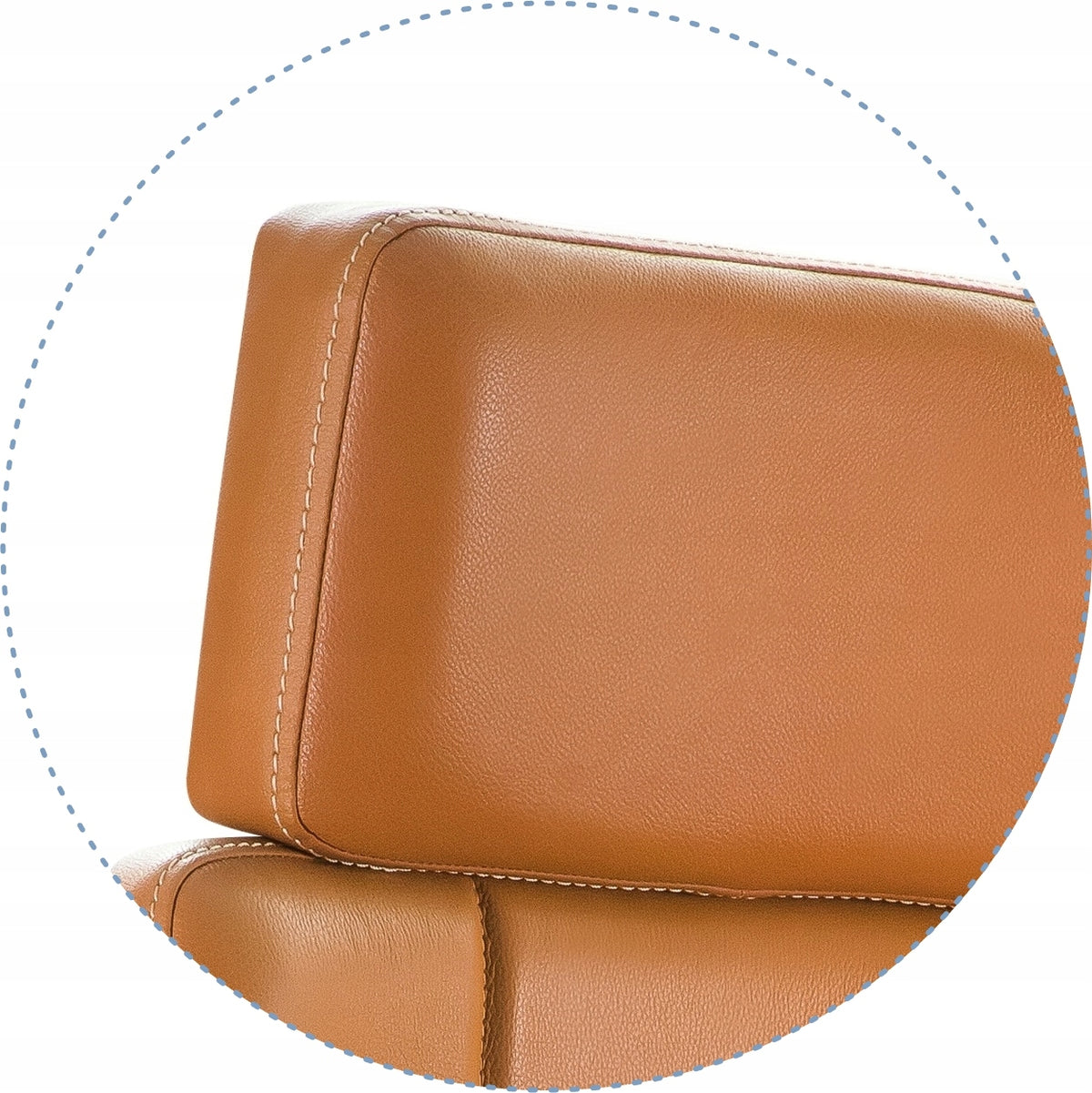 Office Chair VENEZIA Brown Swivel Leather Medical device no