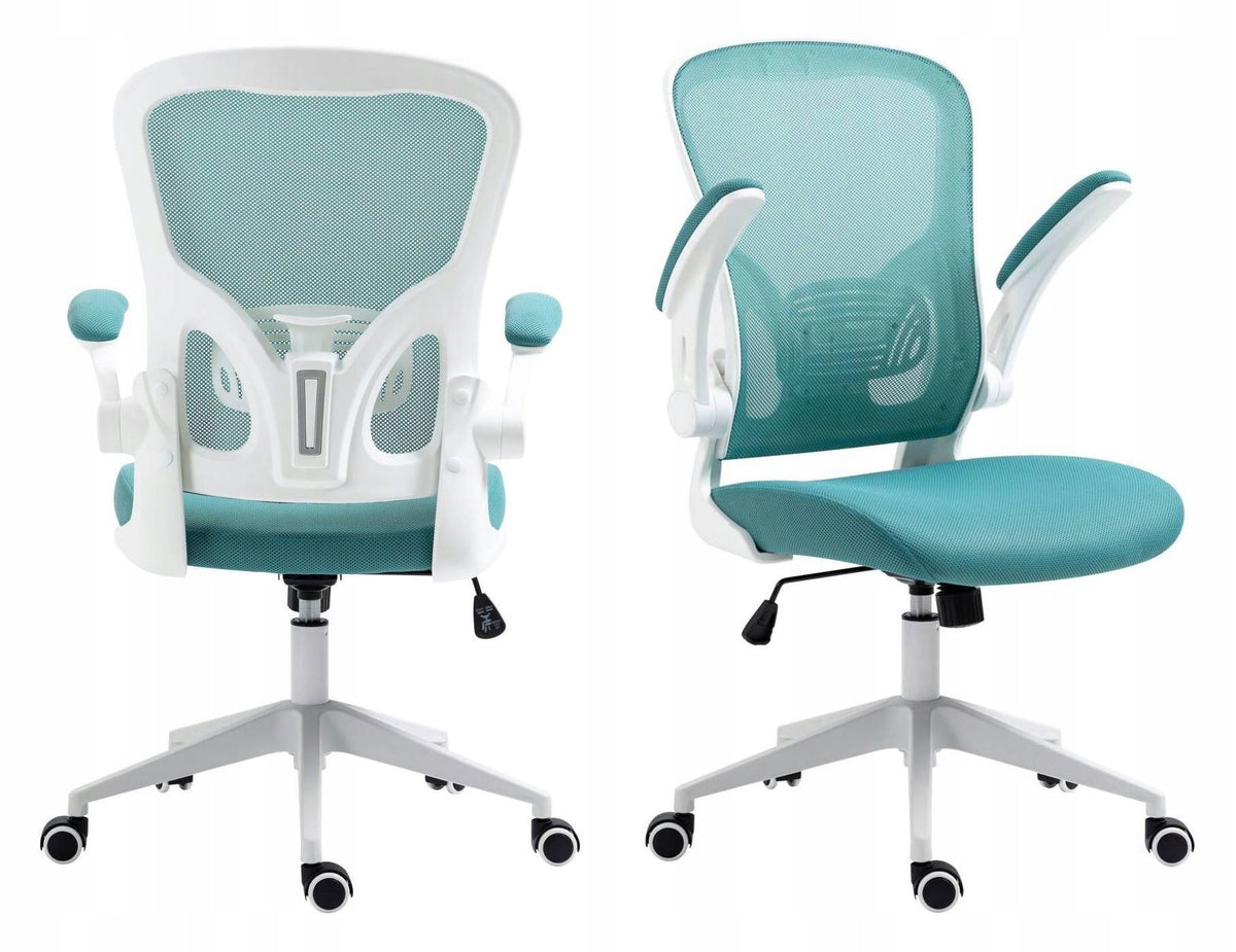Office Chair Youth Armchair TWISTER Turquoise Swivel Breathable Packaging status original