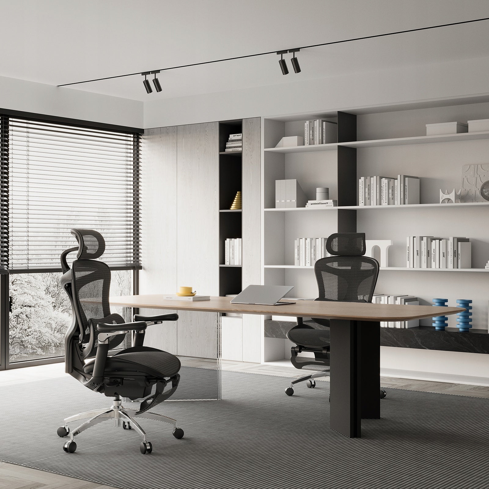 Office Chair with Footrest Sihoo DORO C300 Pro Mesh Black with footrest Furniture width 70 cm