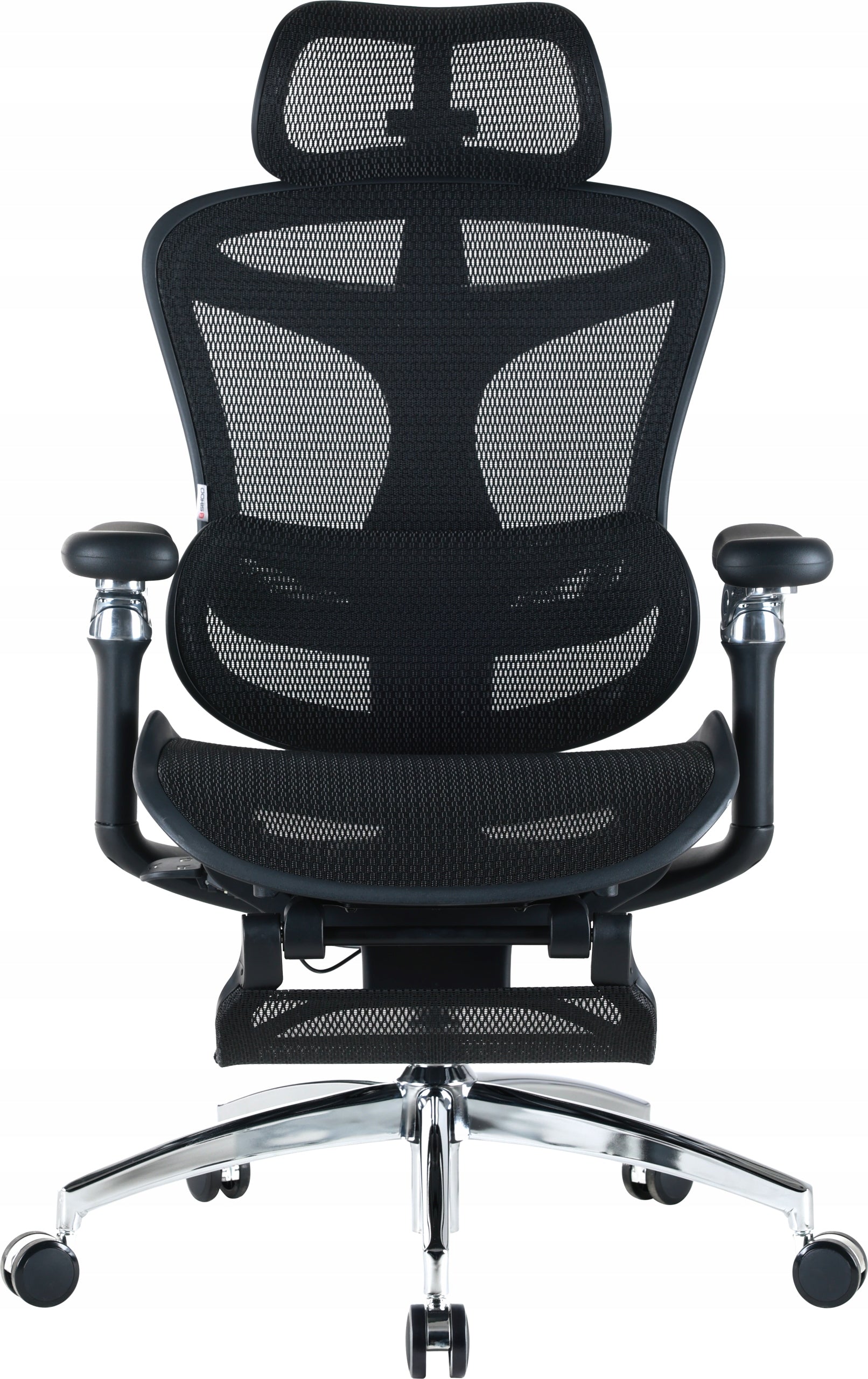 Office Chair with Footrest Sihoo DORO C300 Pro Mesh Black with footrest