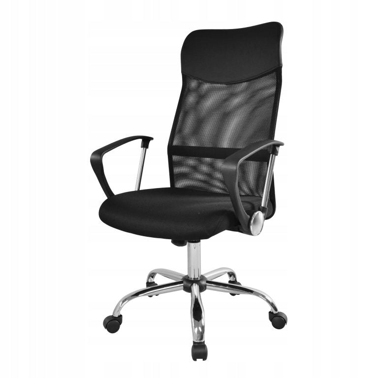 Office Chair with Mesh Backrest, Black