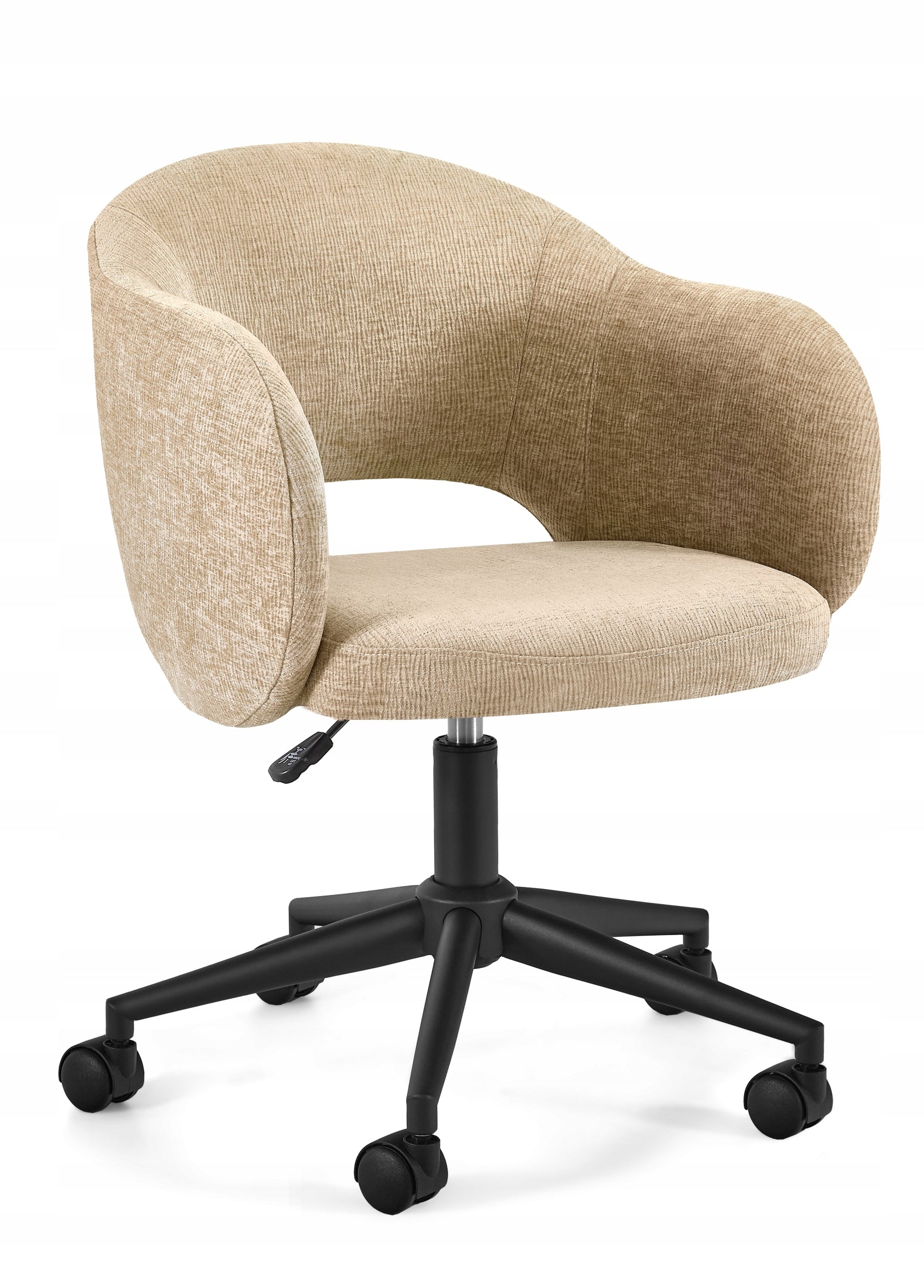 Office Desk Chair STILO Beige Swivel Fabric Chair 130kg