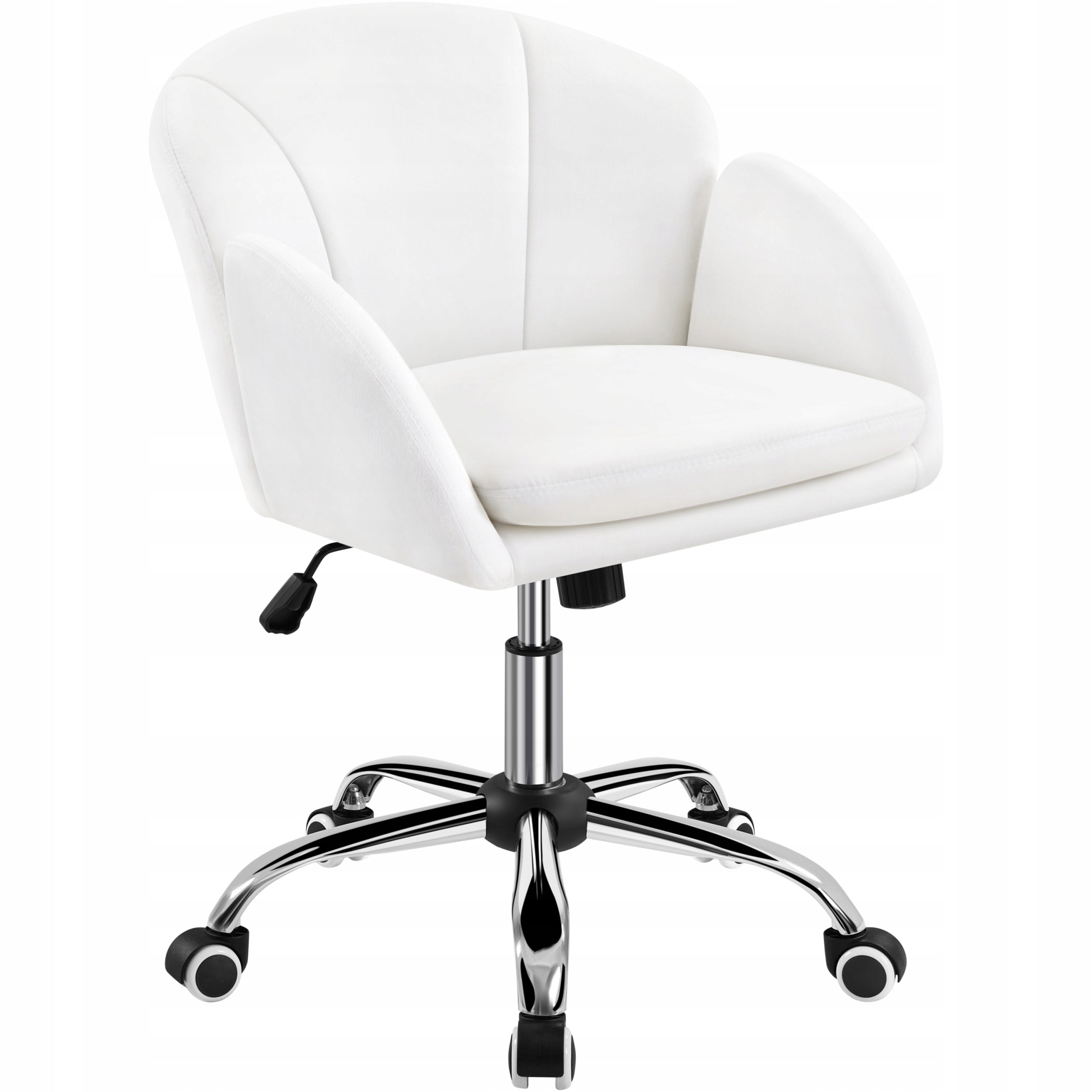 Office Dressing Chair with Armrests, Swivel, Snow Color