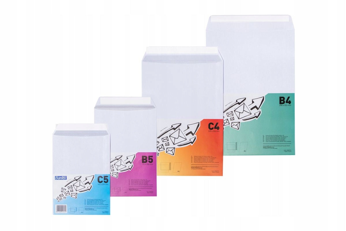 Office ENVELOPES Letter ENVELOPES Postal ENVELOPE HK C5 white 25 Pcs.