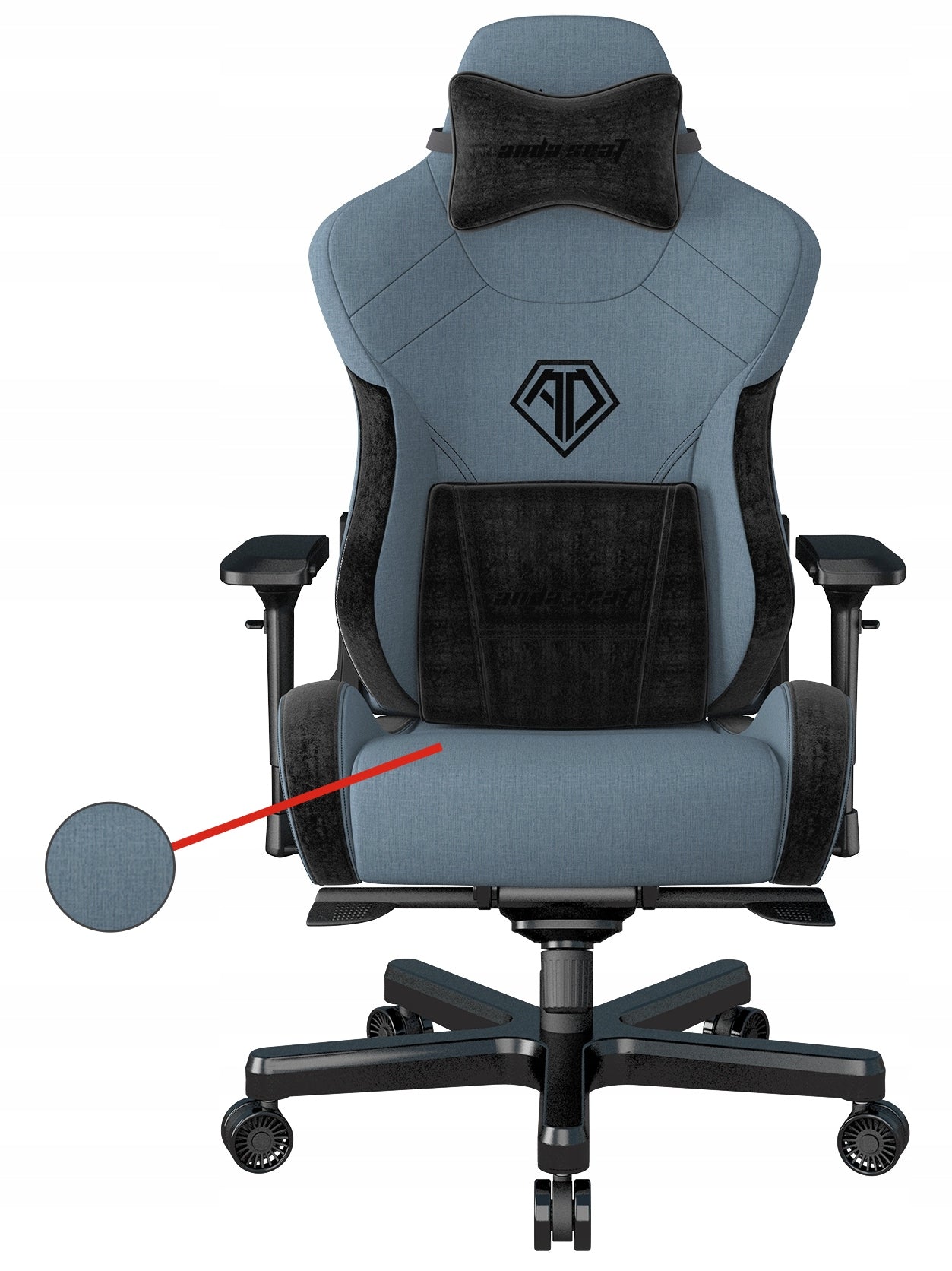 Office Gaming Chair Anda Seat T-Pro 2XL Material Blue Swivel Model T Pro 2