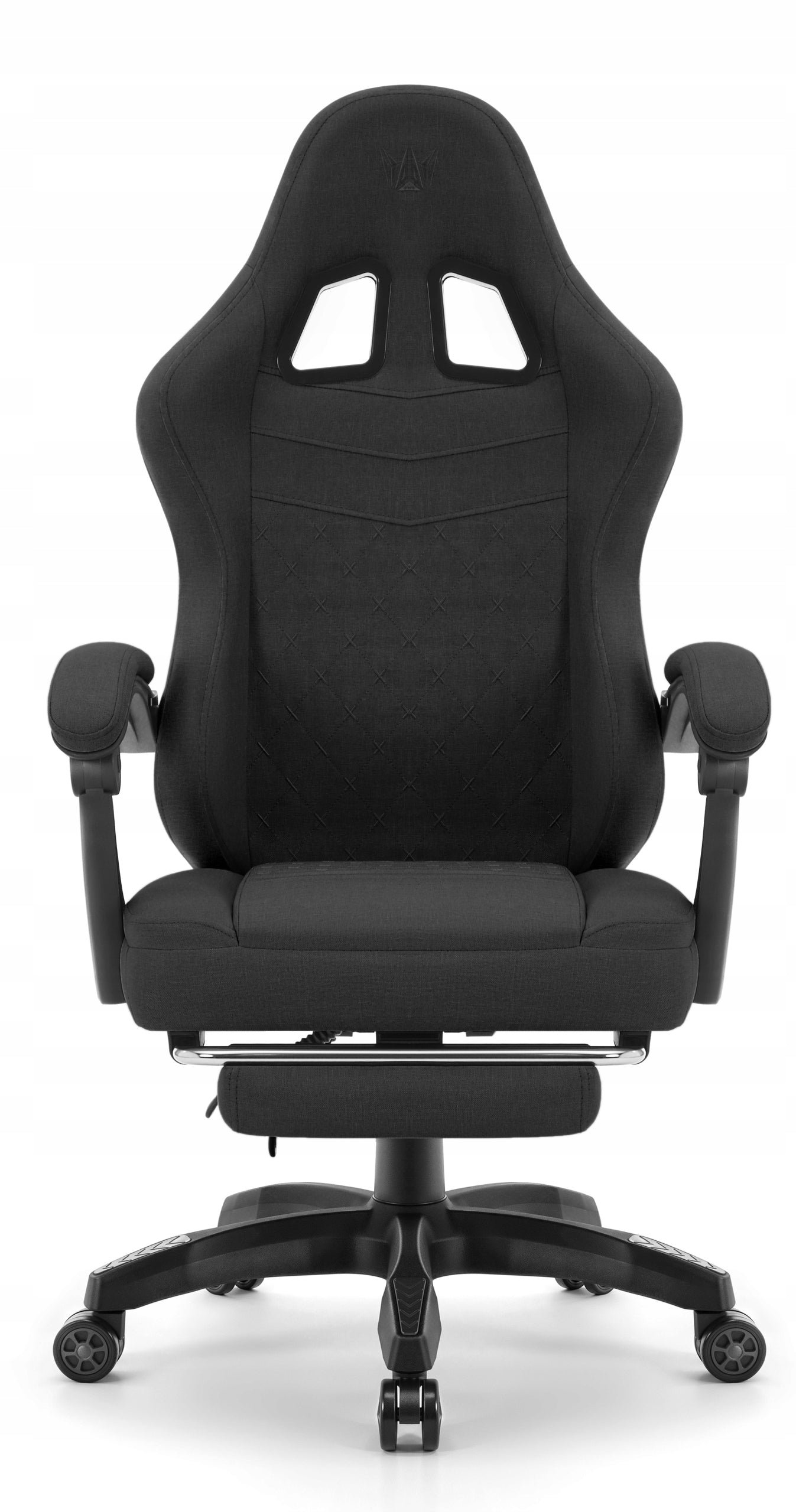 Office Gaming Chair Hell's Chair HC- 1015 Black with Footrest Brand HELL'S CHAIR