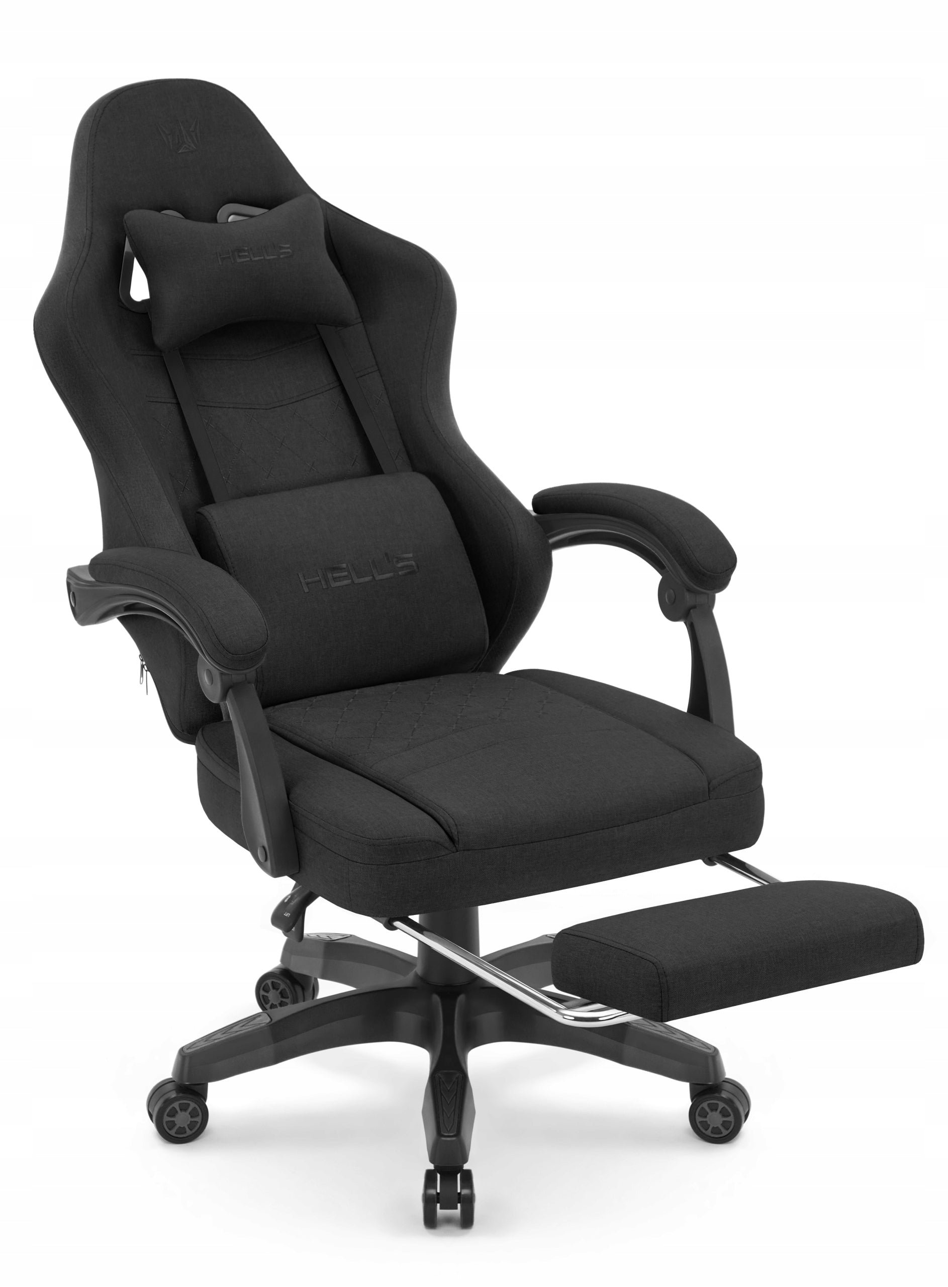 Office Gaming Chair Hell's Chair HC- 1015 Black with Footrest Model HC- 1015 Czarny