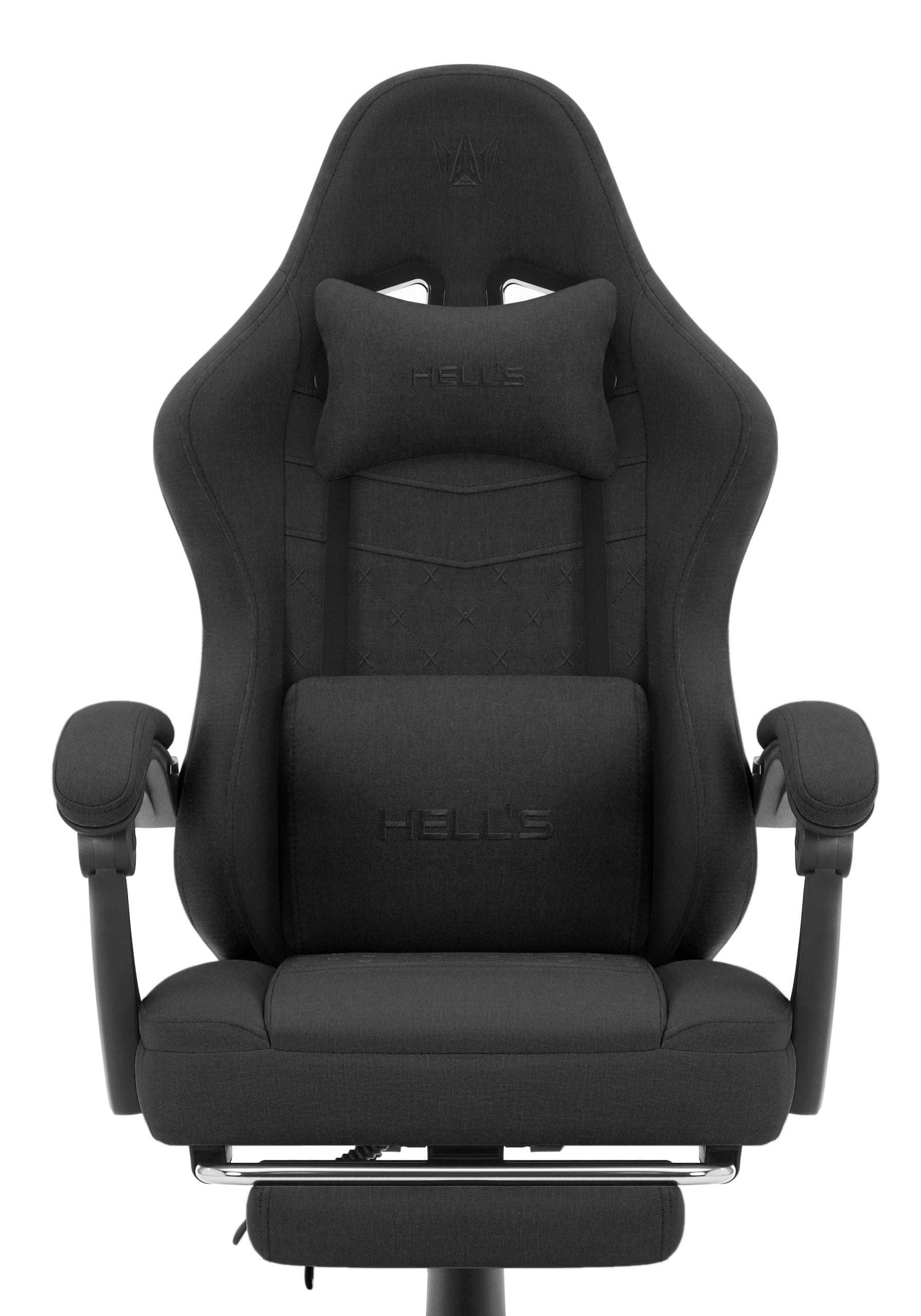 Office Gaming Chair Hell's Chair HC- 1015 Black with Footrest