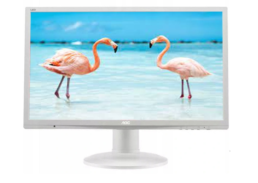 Office Monitor For Work AOC 24 Inch Full HD TN DP DVI PIVOT Speakers Brand AOC