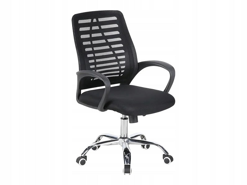 Office Swivel Chair Black Red White Ned Black Height Adjustment