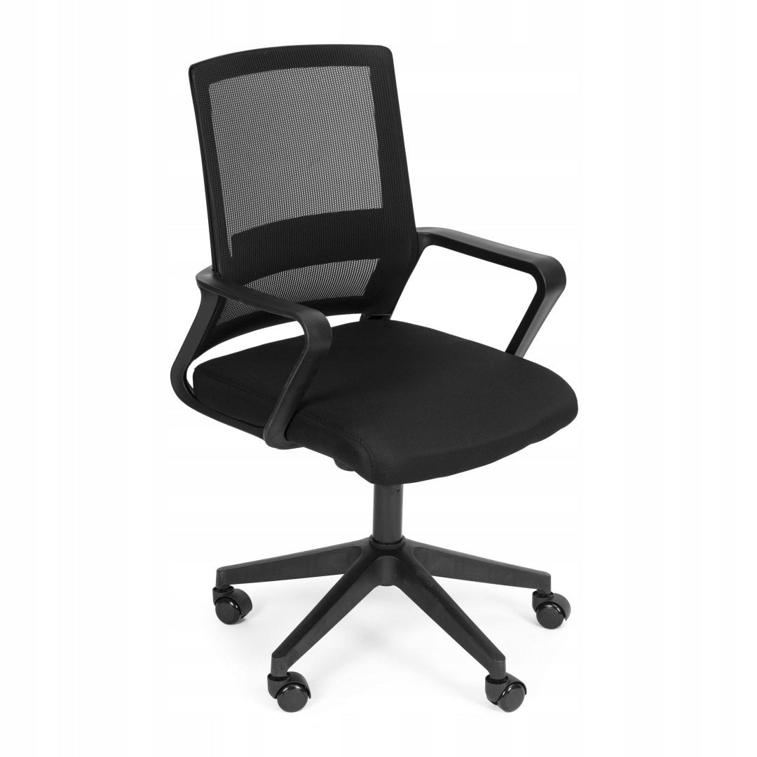Office Swivel Chair Contoured Adjustable Height Black Mod Packaging status original