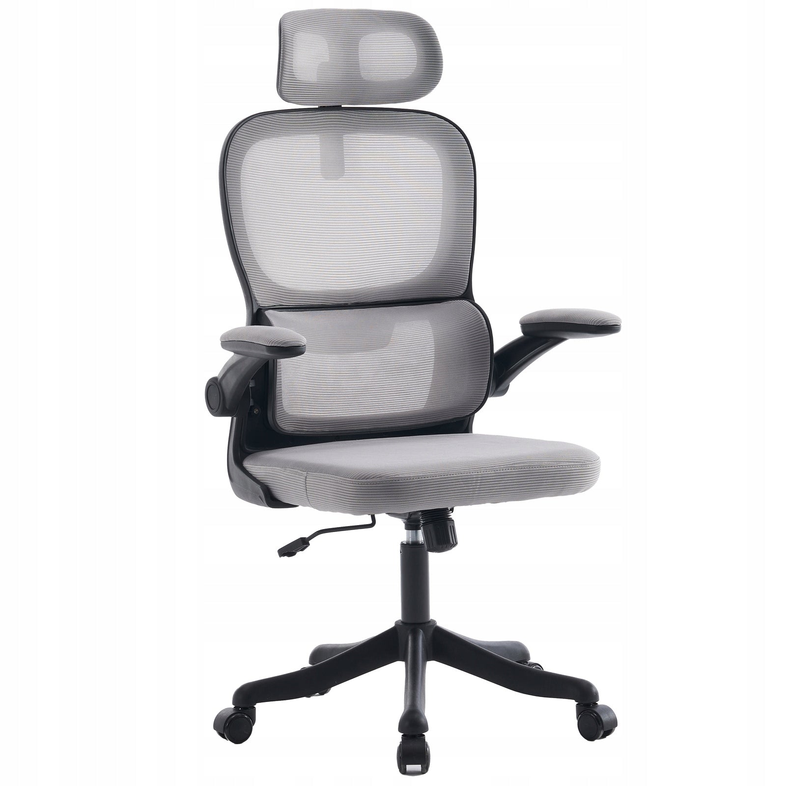 Office Swivel Chair Ergonomic Rocking Desk Chair Grey