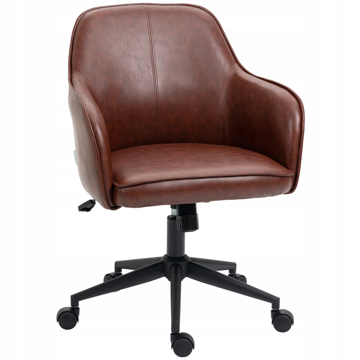 Office chair 58,5x62x91 cm, brown, with swing, height adjustable