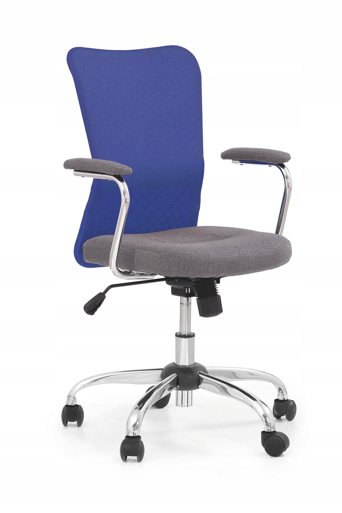 Office chair ANDY grey blue chair HALMAR