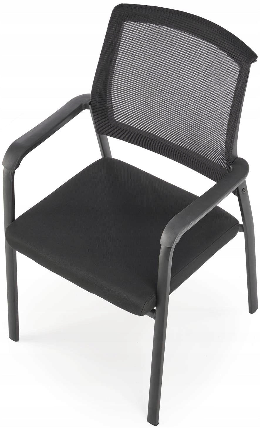 Office chair BERGEN black conference upholstered classic fabric Medical device no