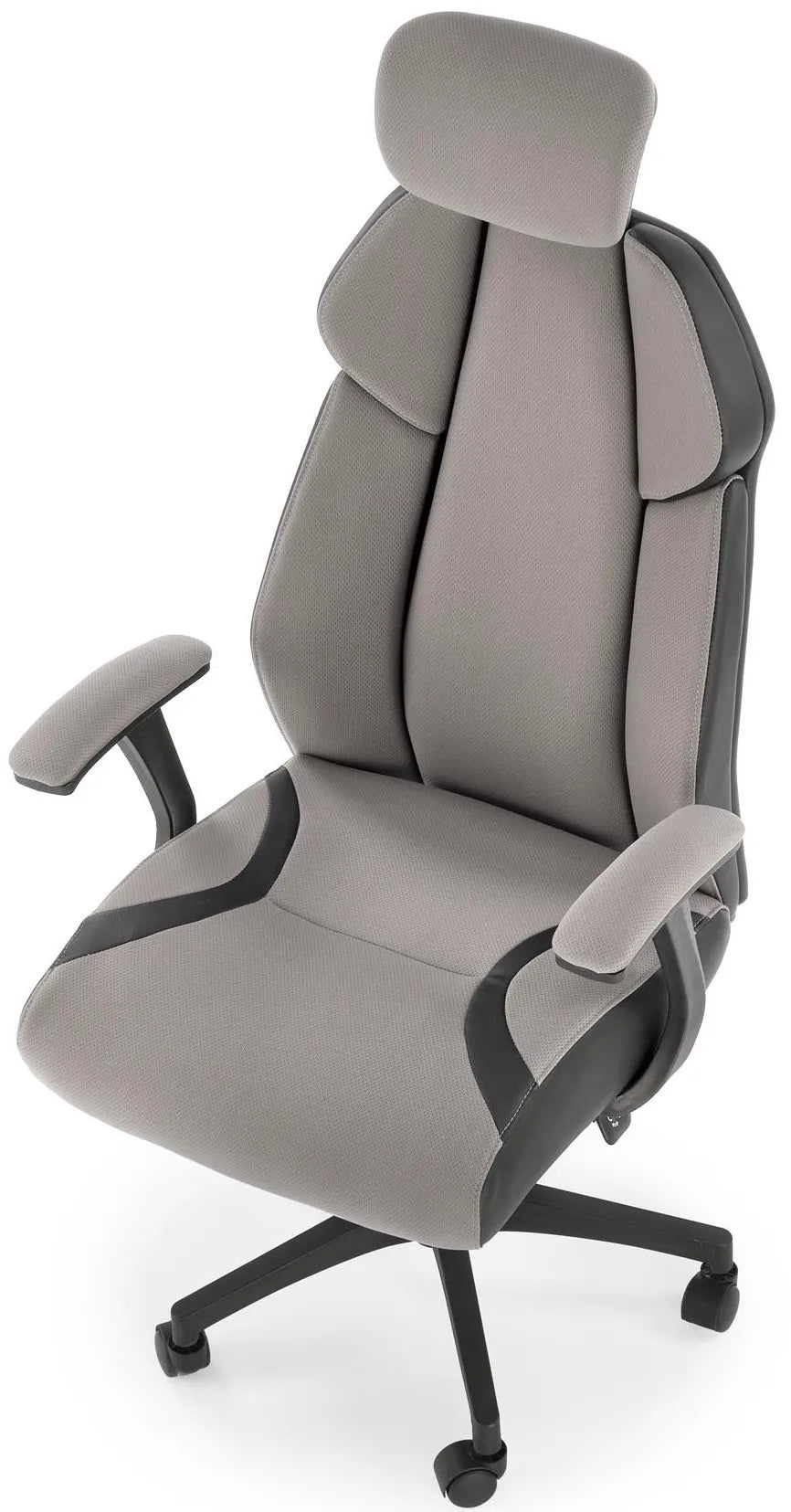 Office chair CHRONO ash-black swivel chair with headrest for desk