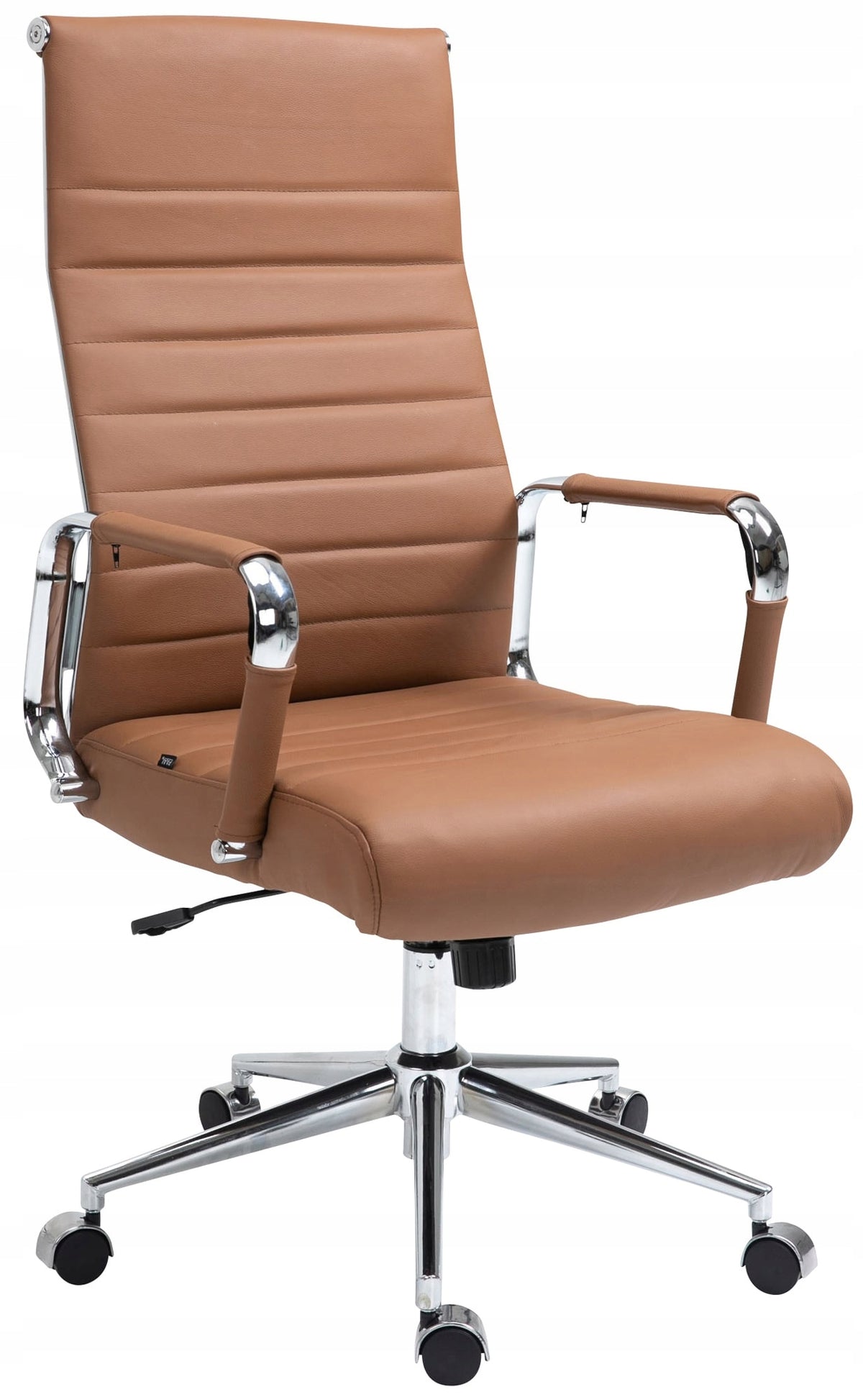Office chair Columbus genuine leather, light brown