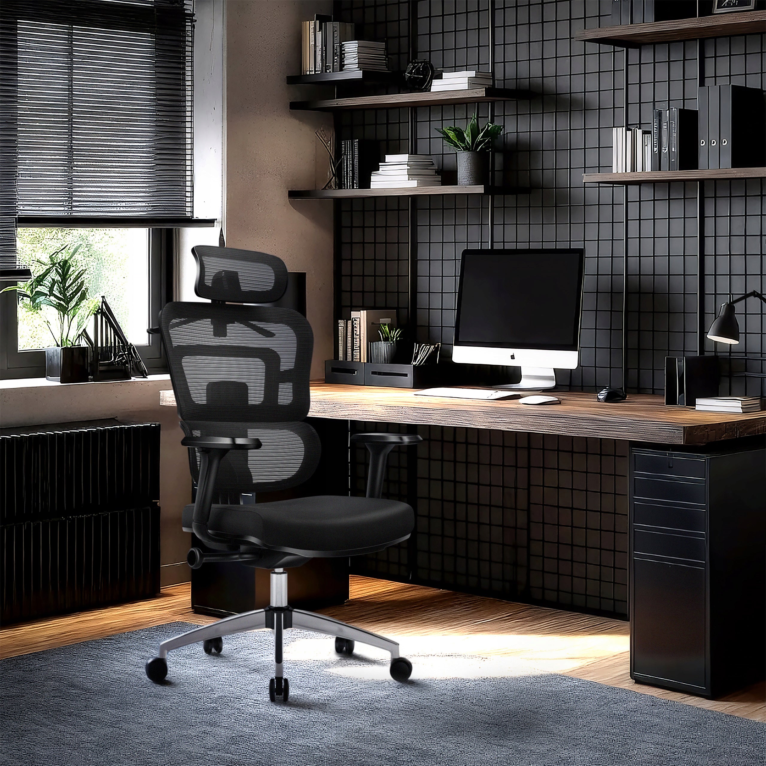 Office chair ERGONOMIC swivel adjustable Lumbar Support up to 150kg Brand Markadler
