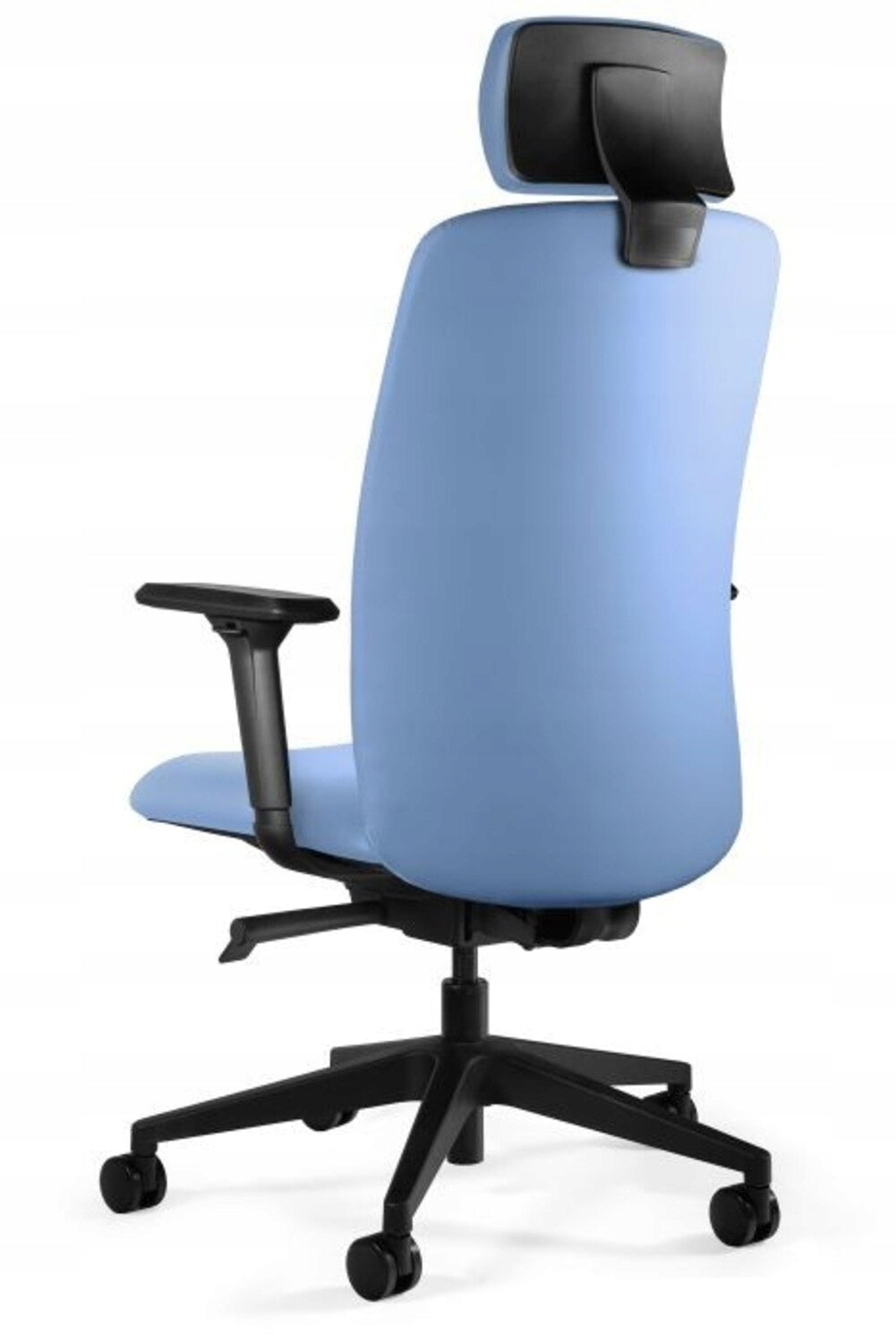 Office chair Eli blue eco-leather synchrony mechanism Packaging status original