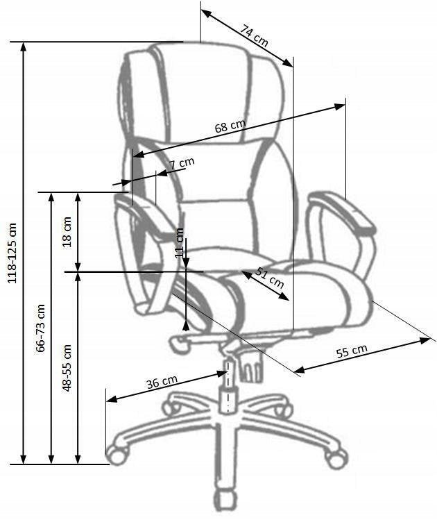 Office chair Fost BLACK | LEATHER Brand Intesi