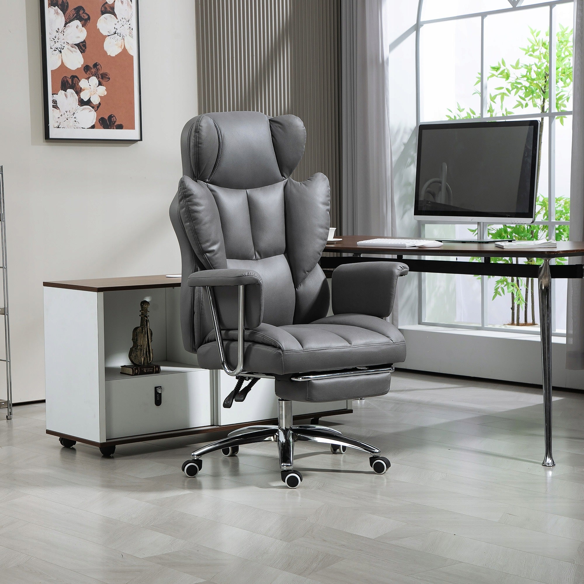 Office chair Homcom 921-740V00CG 74x65x128 cm grey