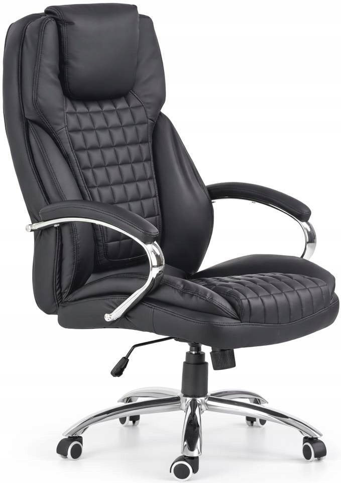 Office chair KING black swivel faux leather TILT ergonomic 120 KG