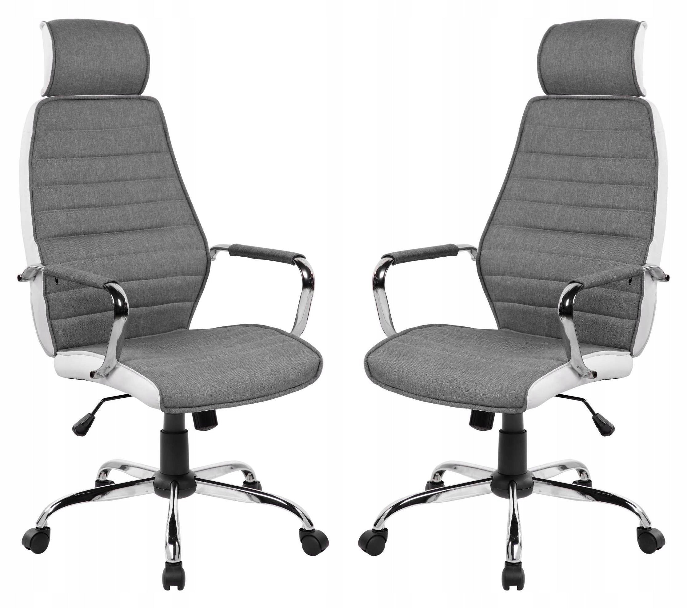 Office chair LP grey swivel faux leather fabric comfort 120kg