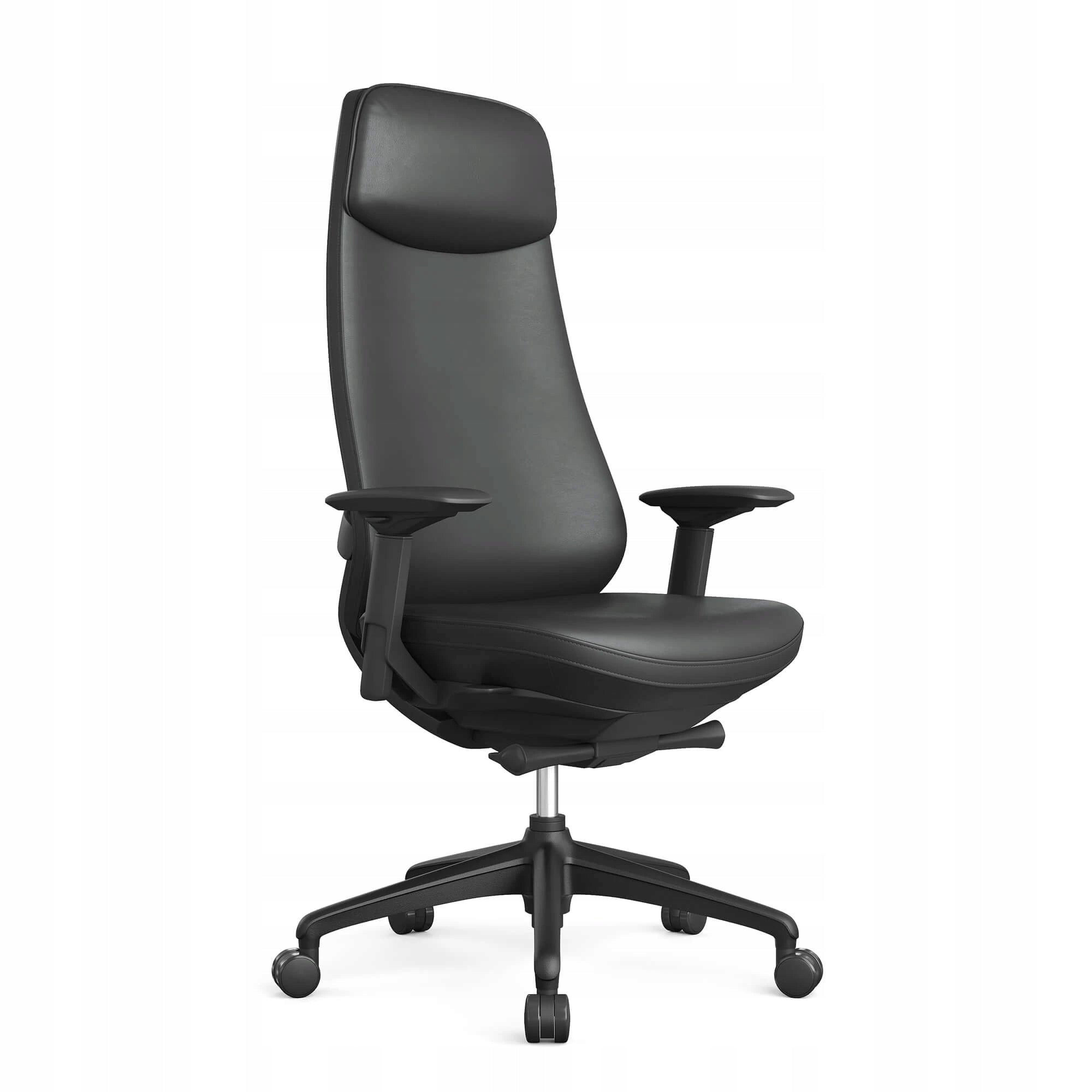Office chair Luna black eco-leather office home