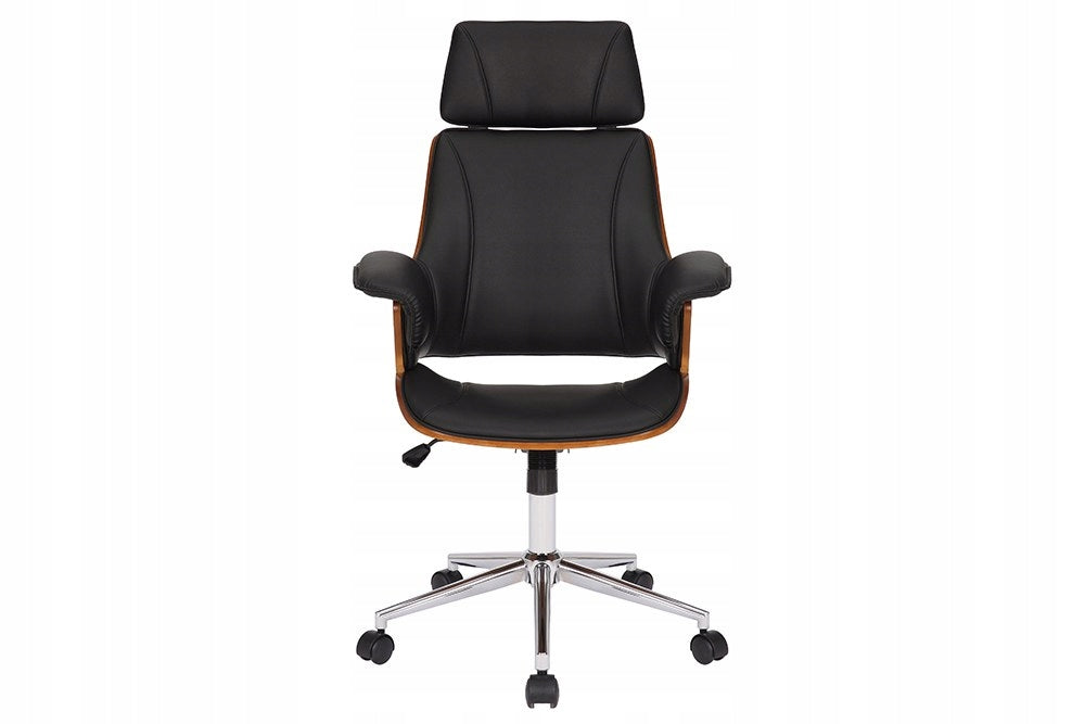 Office chair Manhattan swivel imitation leather walnut 44195 Brand Invicta interior