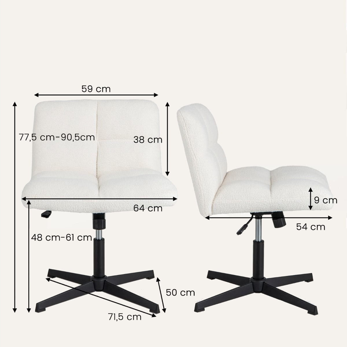 Office chair Material Armchair with rocking function Medical device no