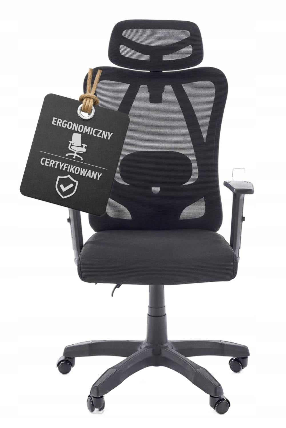 Office chair RAMOS ergonomic swivel black Multiblock BHP Manufacturer code RAM_fot_czar