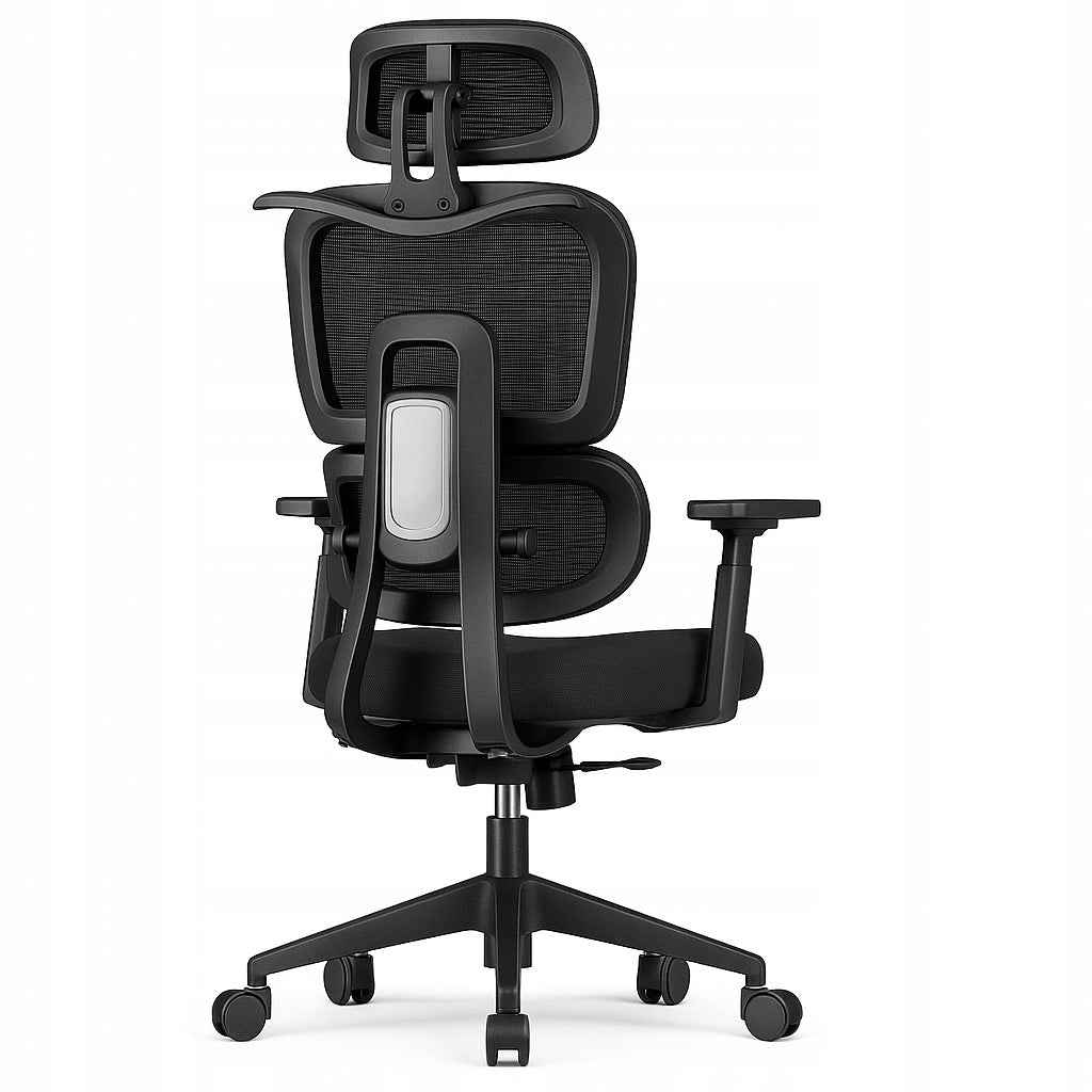 Office chair REZINO ergonomic swivel black micro mesh adjustment Manufacturer code Fotel biurowy REZINO ergonomiczny