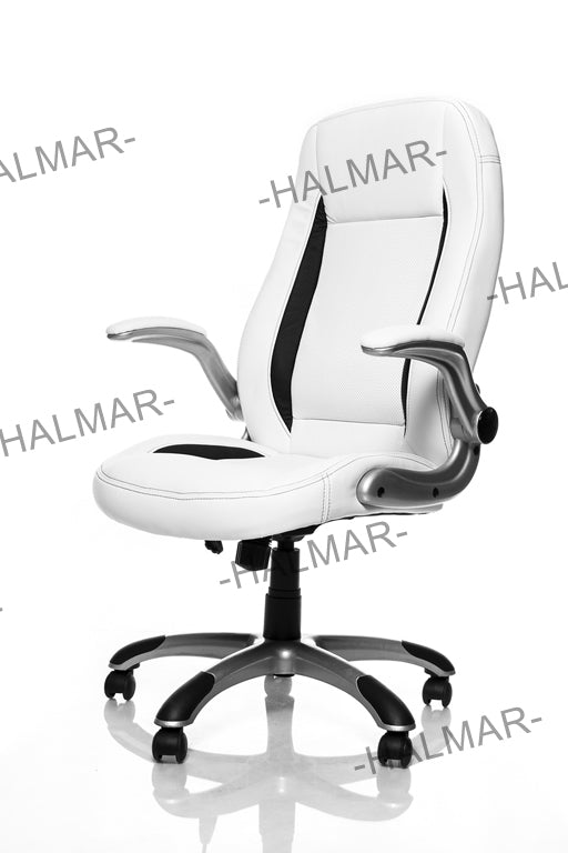 Office chair SATURN white swivel chair Brand Halmar