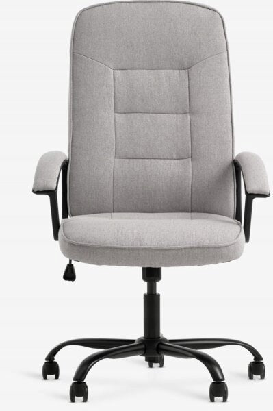 Office chair SKODSBORG grey fabric/black Brand JYSK
