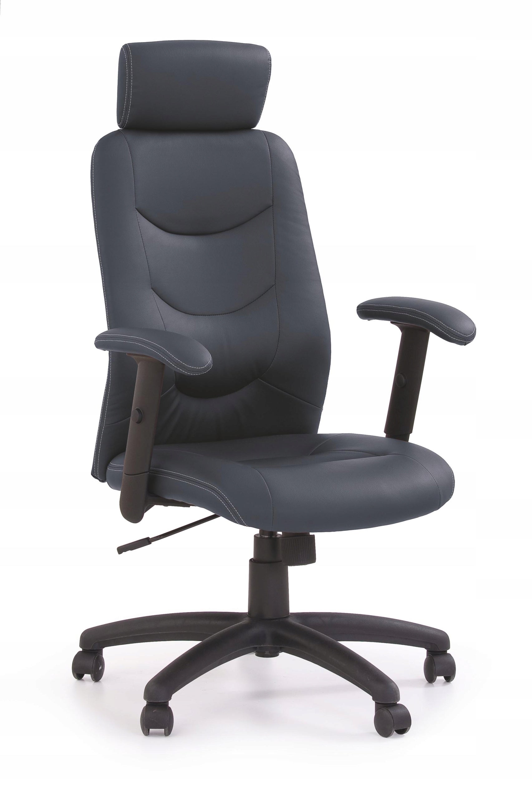 Office chair STILO Black Eco Leather TILT swivel chair in HALMAR Brand Halmar