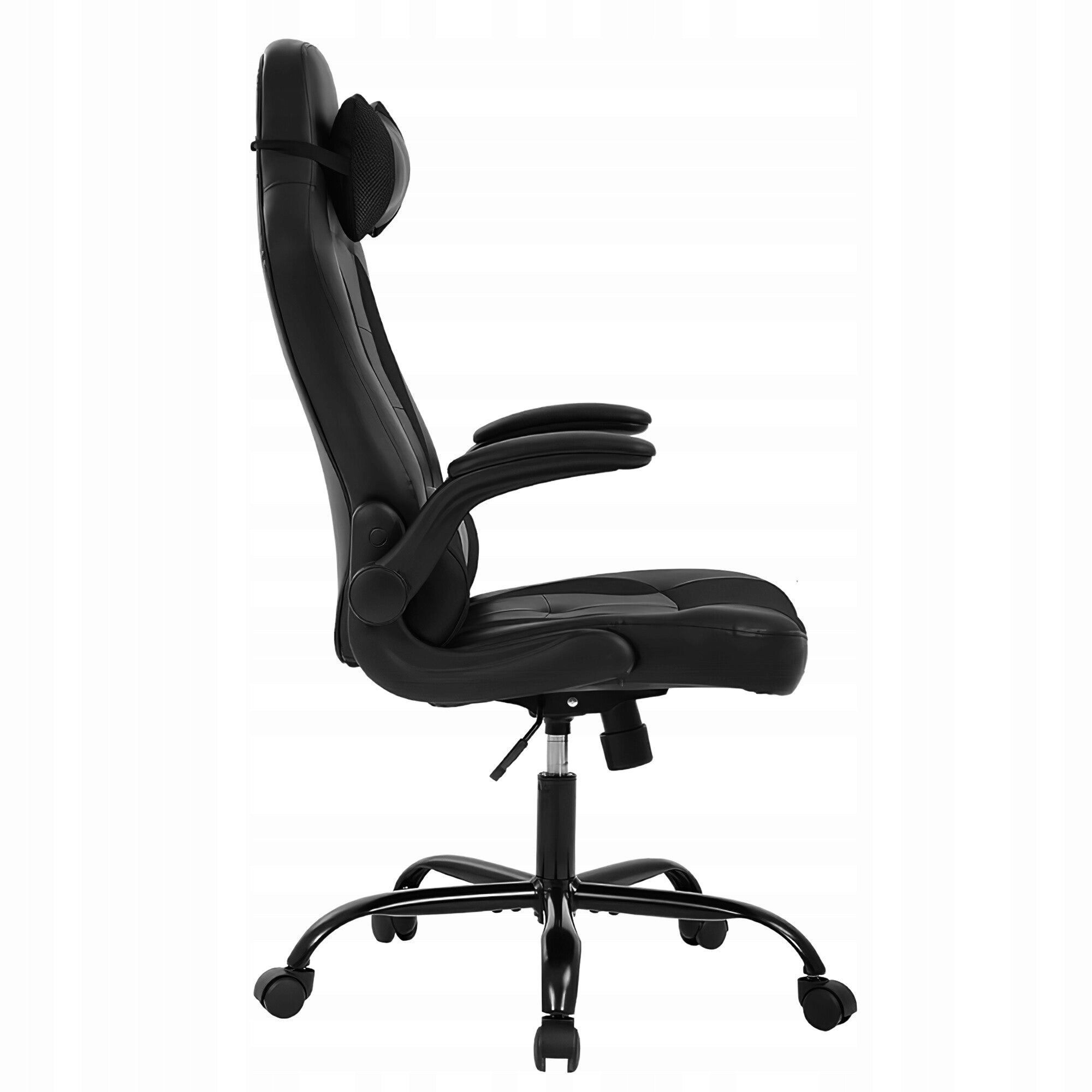 Office chair SWIVEL CHAIR Black ergonomic eco-leather comfortable AGA Brand Aga