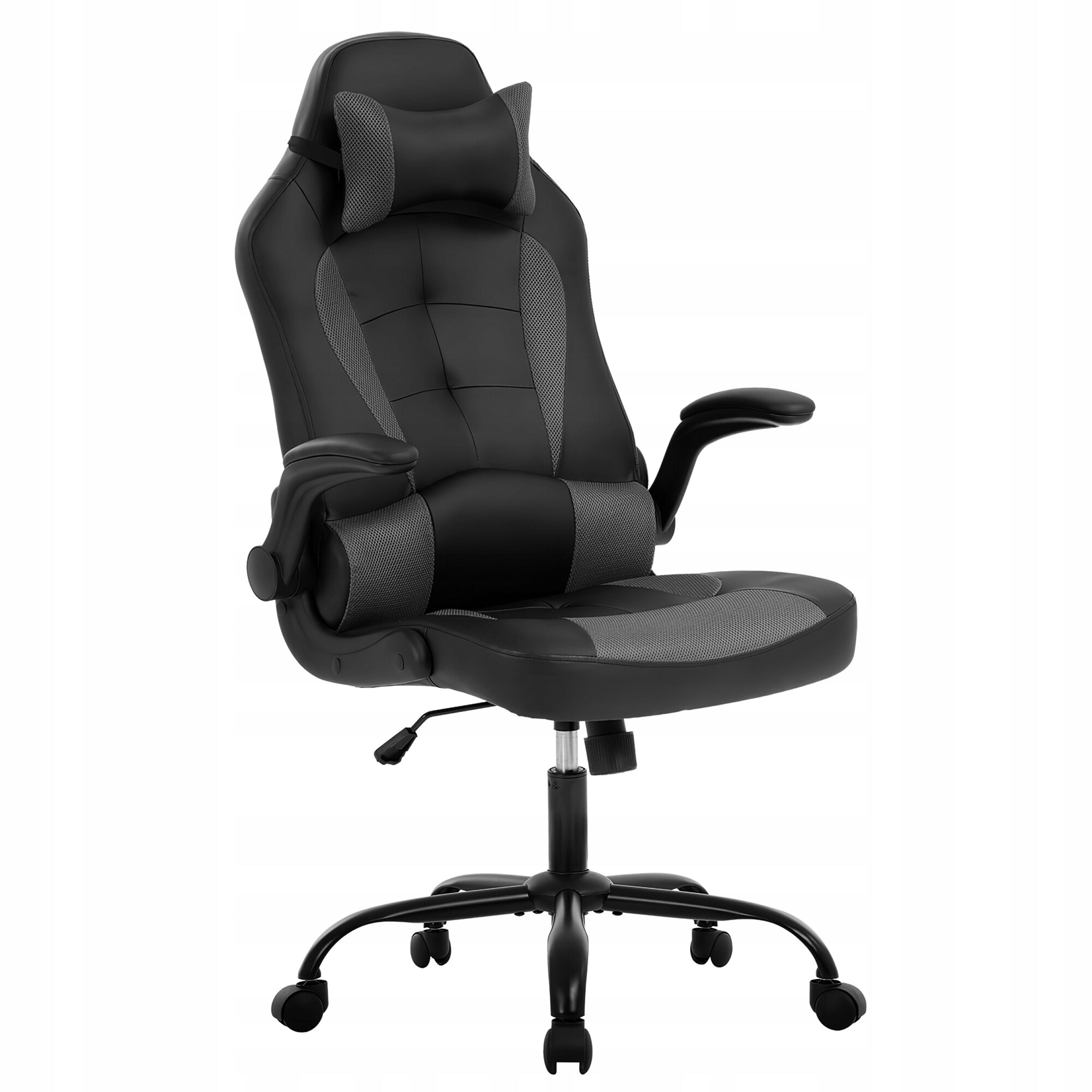 Office chair SWIVEL CHAIR Black ergonomic eco-leather comfortable AGA Upholstery color black